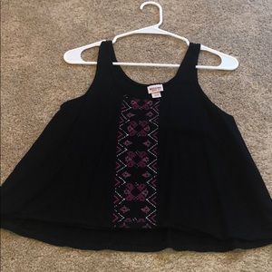 Black tank top